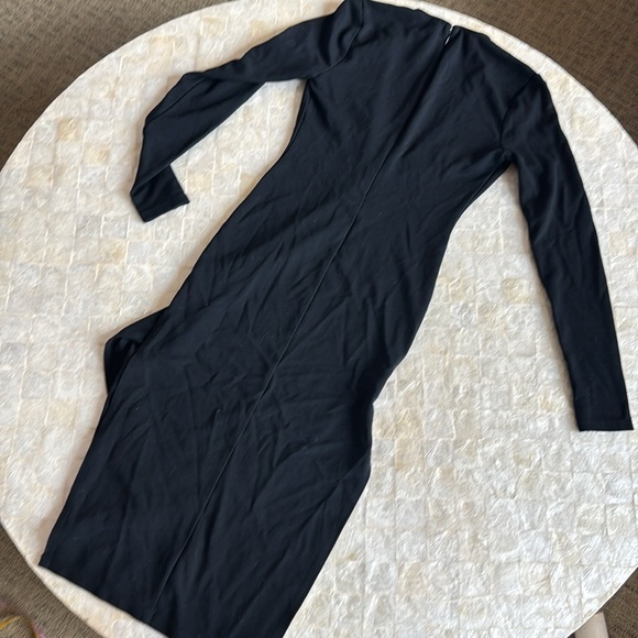 Chrissy Teigen x Revolve Get Low Midi Dress XS NEW black LBD soft jersey - Picture 8 of 10